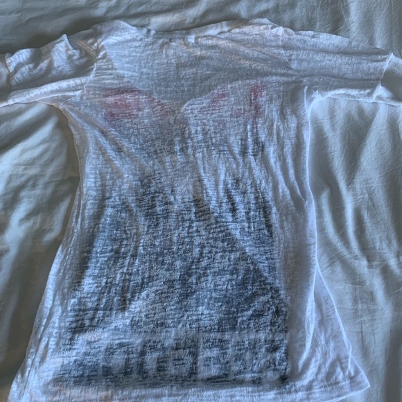 Soft white sheer short sleeve - Picture 2 of 3